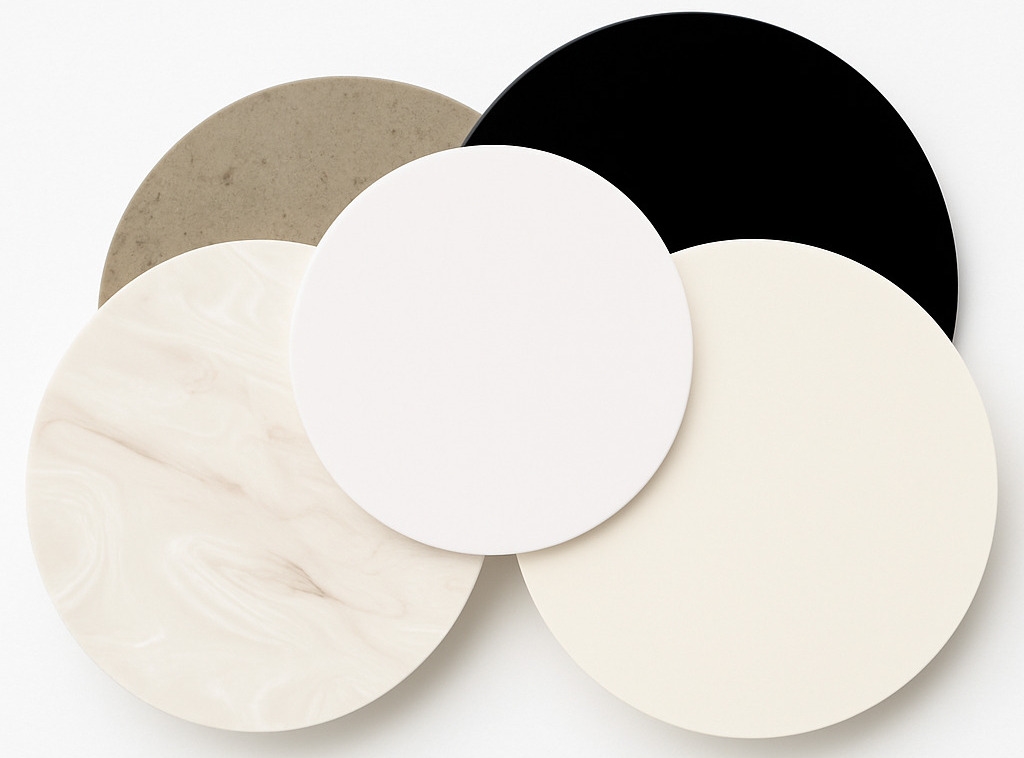 Runde Corian Arbeitsplatten
