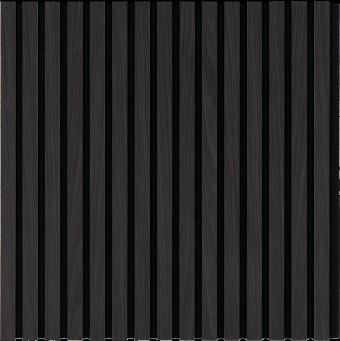 Akustikpaneel - Furnier in schwarzer Eichenoptik 60 x 240 cm unbehandelt 