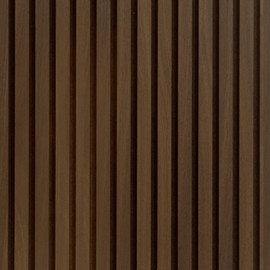 Akustikpaneel - Unbehandeltes geräuchertes Eichenfurnier 60 x 240 cm