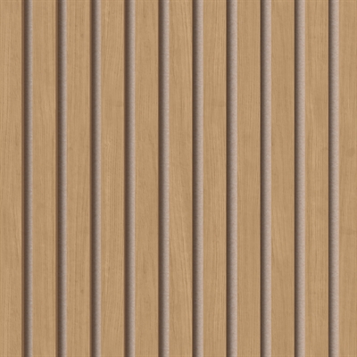 Akustikpaneel - Naturgeöltes Eichenfurnier 60 x 240 cm mit beigem Filz