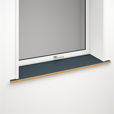 Fensterbank aus dunkelblauem Linoleum mit optionaler Vorderkante | Smokey Blue 4179