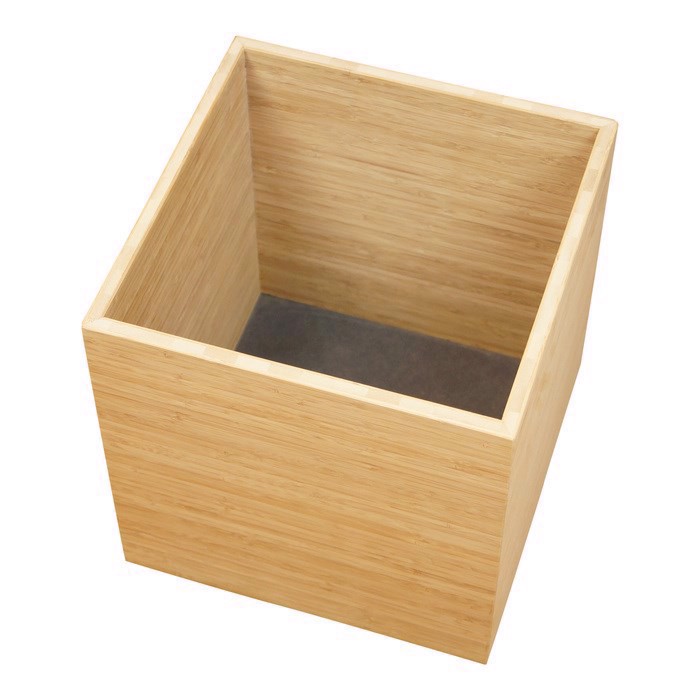 Holzkiste aus hellem Bambus 12 mm | Holzregal nach Ihren Maßen