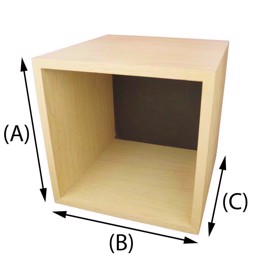 Design-Holzkiste aus Eiche 16mm