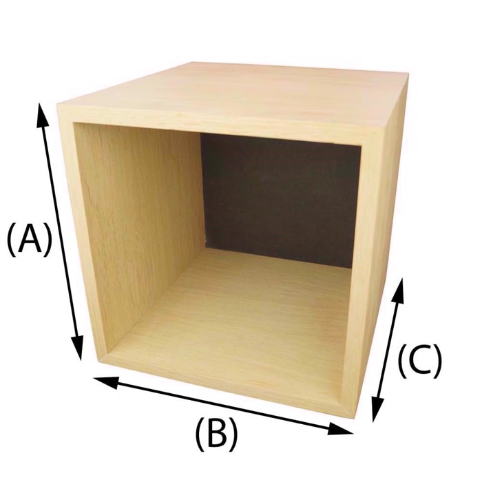 Design-Holzkiste aus Eiche 16mm